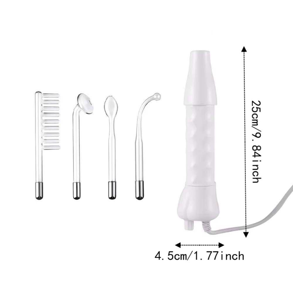 Outil de traitement facial haute fréquence 4-en-1 Éliminateur de points d'acné Appareil de beauté pour le traitement de l'acné