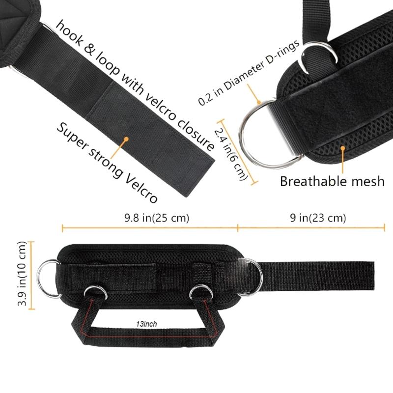 Adjustable D Buckle Ankle Strap Attachment Leg Strength Training Sports Protective Gear With Weight Boosters Belt Buckle