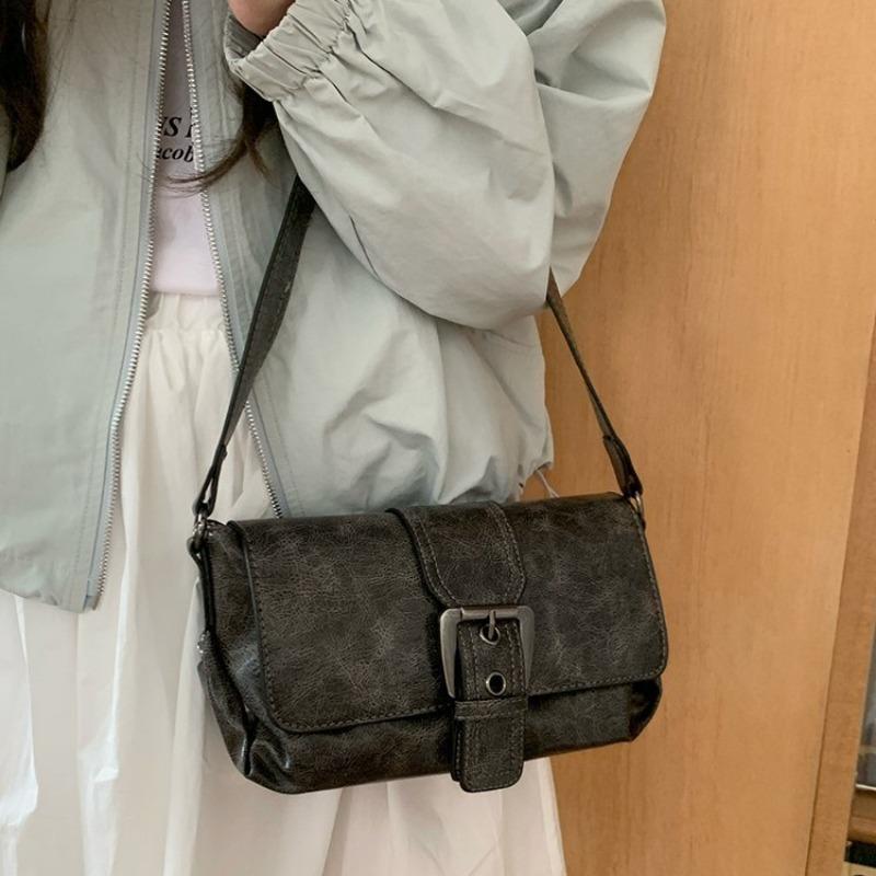 Niche Retro Underarm Bag, Single-shoulder Bag Versatile Small Square Bag Fashionable Crossbody Bag