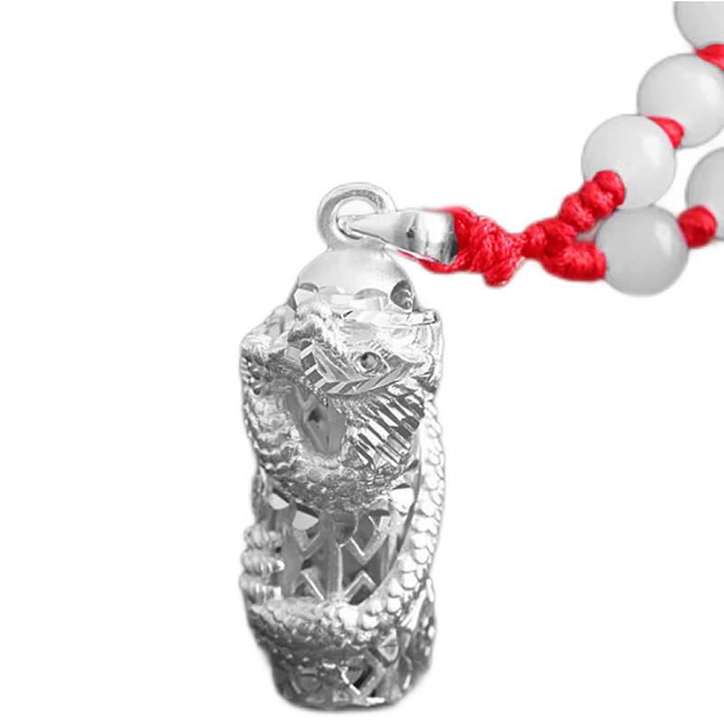 Sterlingsilber Drachen Säulen Anhänger Halskette: Trendiges Tierkreiszeichen-Design, Kühne Persönlichkeit, Ideales Weihnachtsgeschenk für Freund.