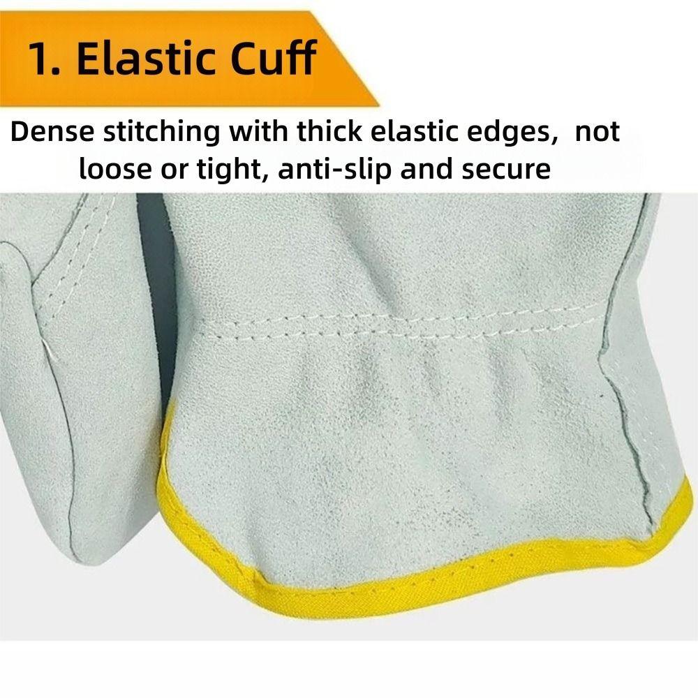 Cowhide Labor Gloves Thick Safety Gloves New Mechanic Glove
