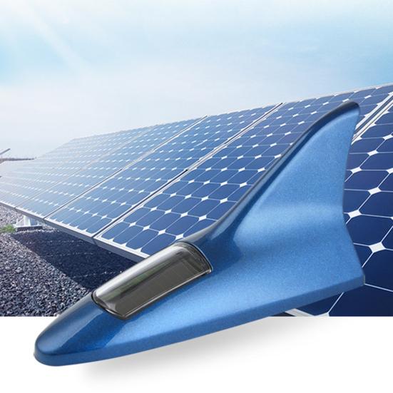 Shark Fin Solar Car Flash Energy Powered Light Strobe Emergency Warning Lamp