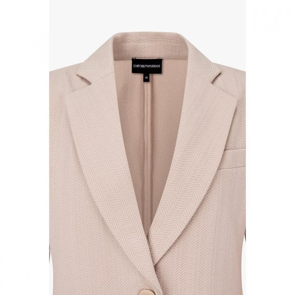 Emporio Armani Women Chevron Stretch Single Jacket A526102503