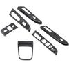Carbon Fiber Interior Door Switch Console Switch and Gear Shift Stickers for Subaru WRX WRX Levorg and VM4 Models Custom Accessory Set of 6 [HIGH