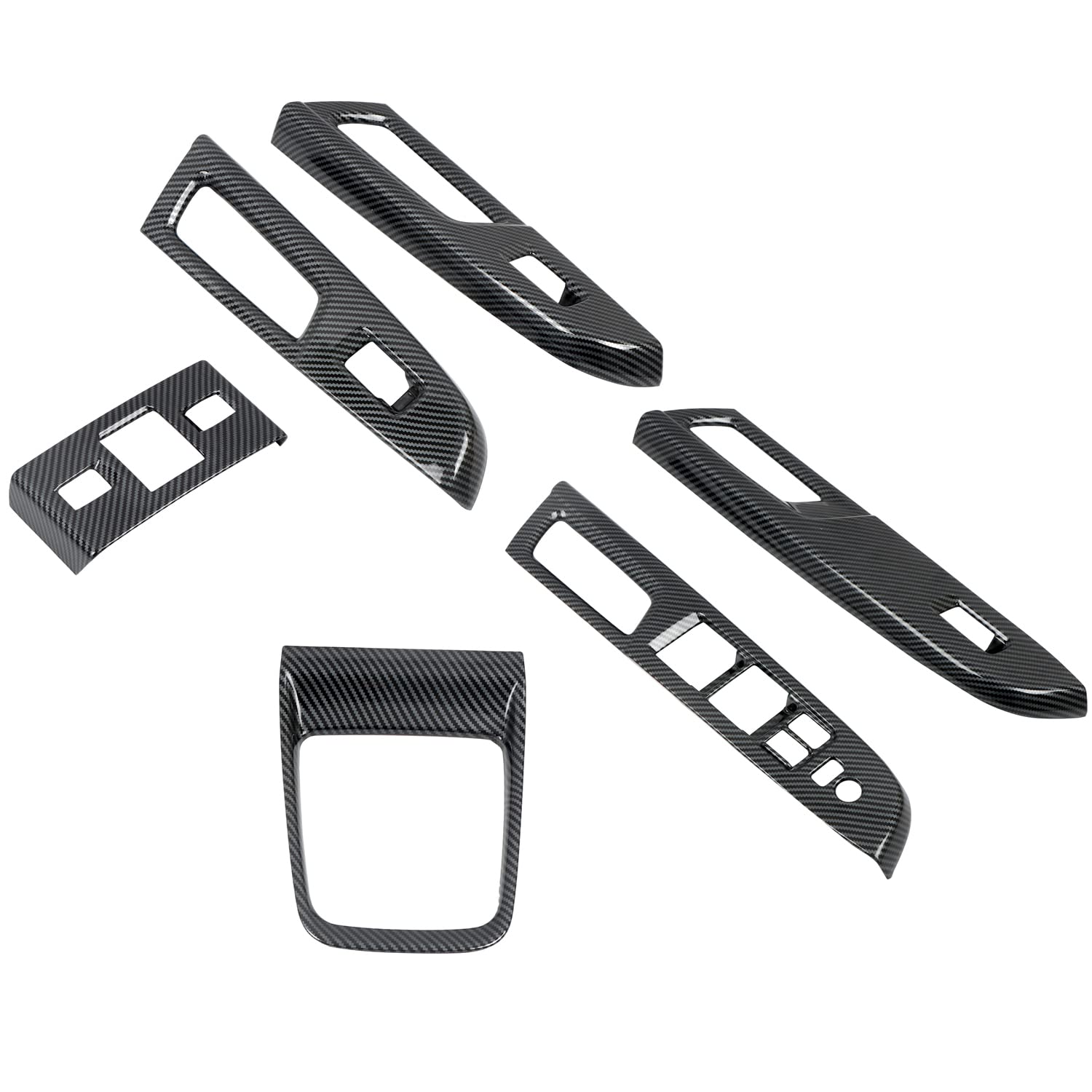 

Наклейки из углеродного волокна для консоли переключателя двери, переключателя и рычага переключения передач для моделей Subaru WRX WRX Levorg и VM4. Набор из 6 штук [ВЫСОКИЙ]