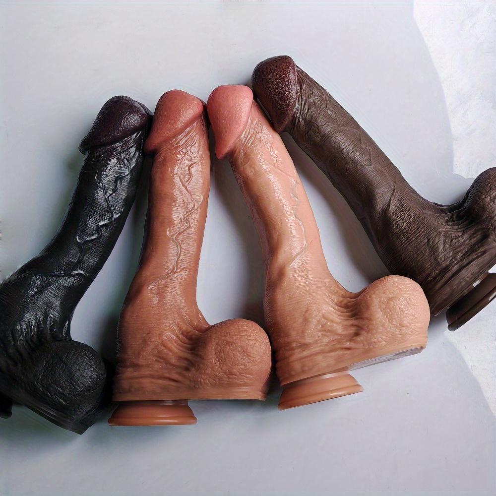 Dildo Realist XXL Mare – Silicon Lichid Moale 100% Penis Realist cu Ventuză Puternică, Jucărie Confortabilă pentru Masturbare Adultă pentru Femei, Bărbați și Cupluri