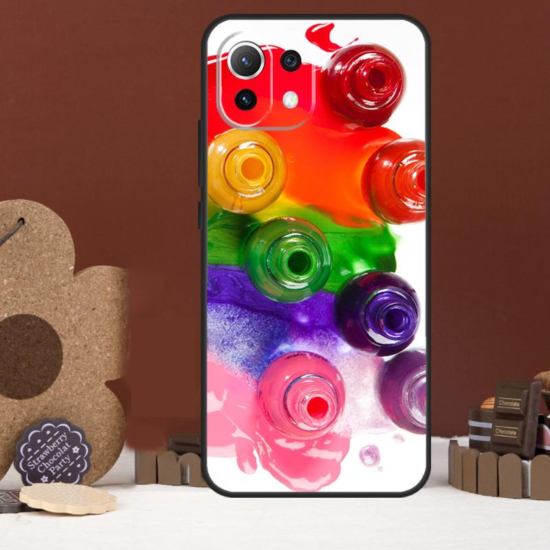 Schöne Nagellack-Emaille-Farbhülle Für Xiaomi 15 14 Ultra 13T 14T 15T 17 Pro Max POCO X7 Pro X5 X6 F5 F6 F7 F8 Ultra Abdeckung