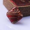 Handmade Gold Sand Stripe Glass Pendant Necklace - Unique & Versatile Jewelry for Sweaters