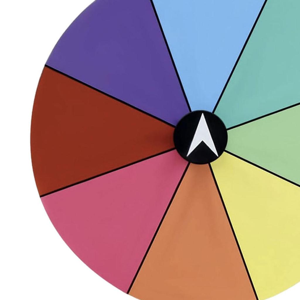 Tabletop Prize Turntable Smooth Surface with Stable Stand Prize Wheel for Learning Game Supermarkets Gatherings Pub Carnival