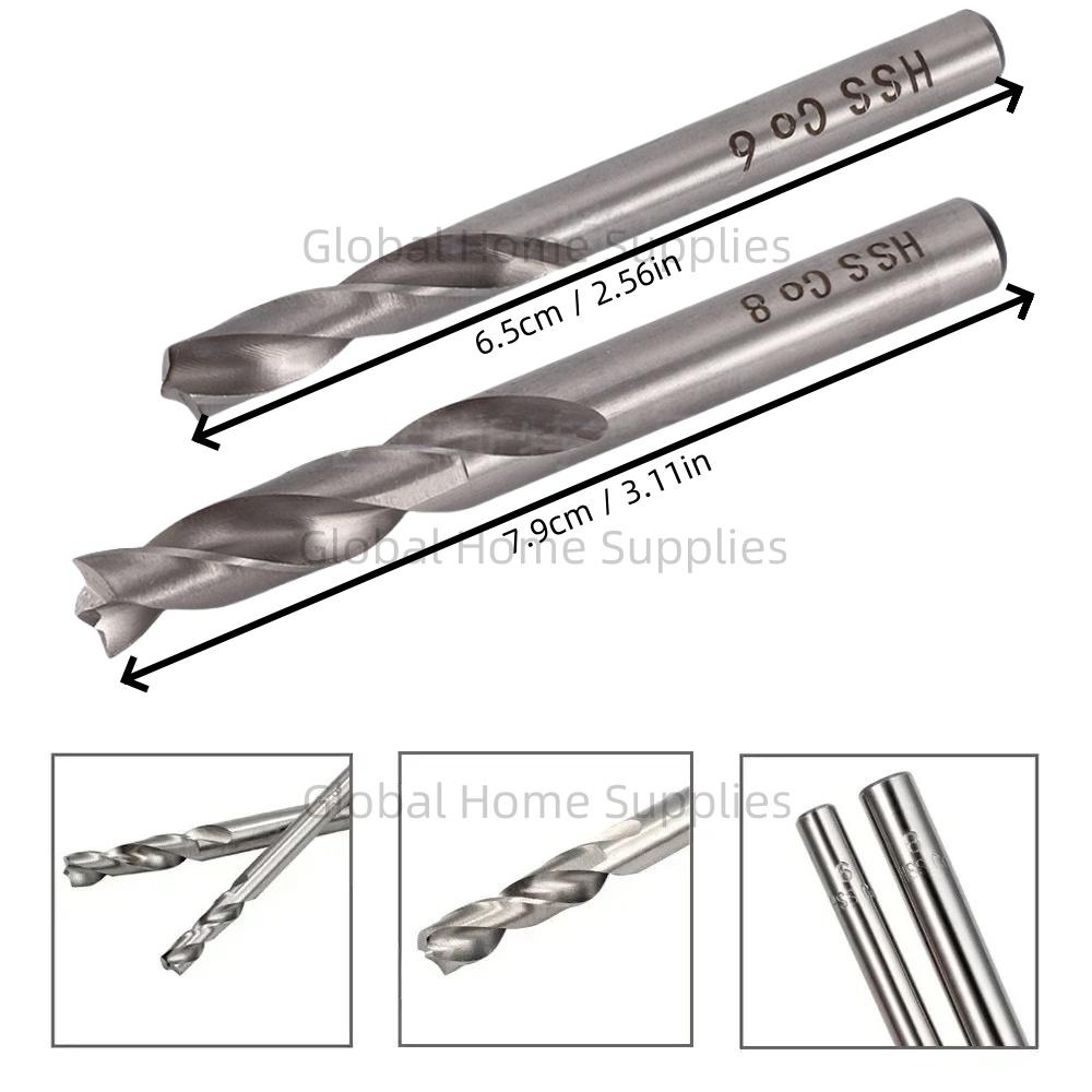 1/2pcs 6/8mm HSS CO Spot Weld Drill Bit Welder Remover Cutter For Removing Spot Welds Metal Hole Grooving Opener Drilling Tool