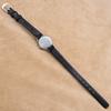 Used MOVADO Vintage Manual Winding Bar Index Silver SS Stainless Steel Leather Belt Replaced Rare Vintage Antique [6 Month Warranty] CH47