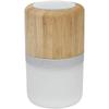 Caixa de Som de Bambu Natural "Aurea" com Bluetooth e Luz