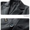 Retro American Biker Faux Leather Jacket Men Autumn Loose  All Match Fashion Motorcycle Casual Coat