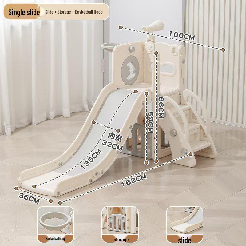 Kids' Indoor Slide & Swing Climbing Toy Set for Ages 1-7
