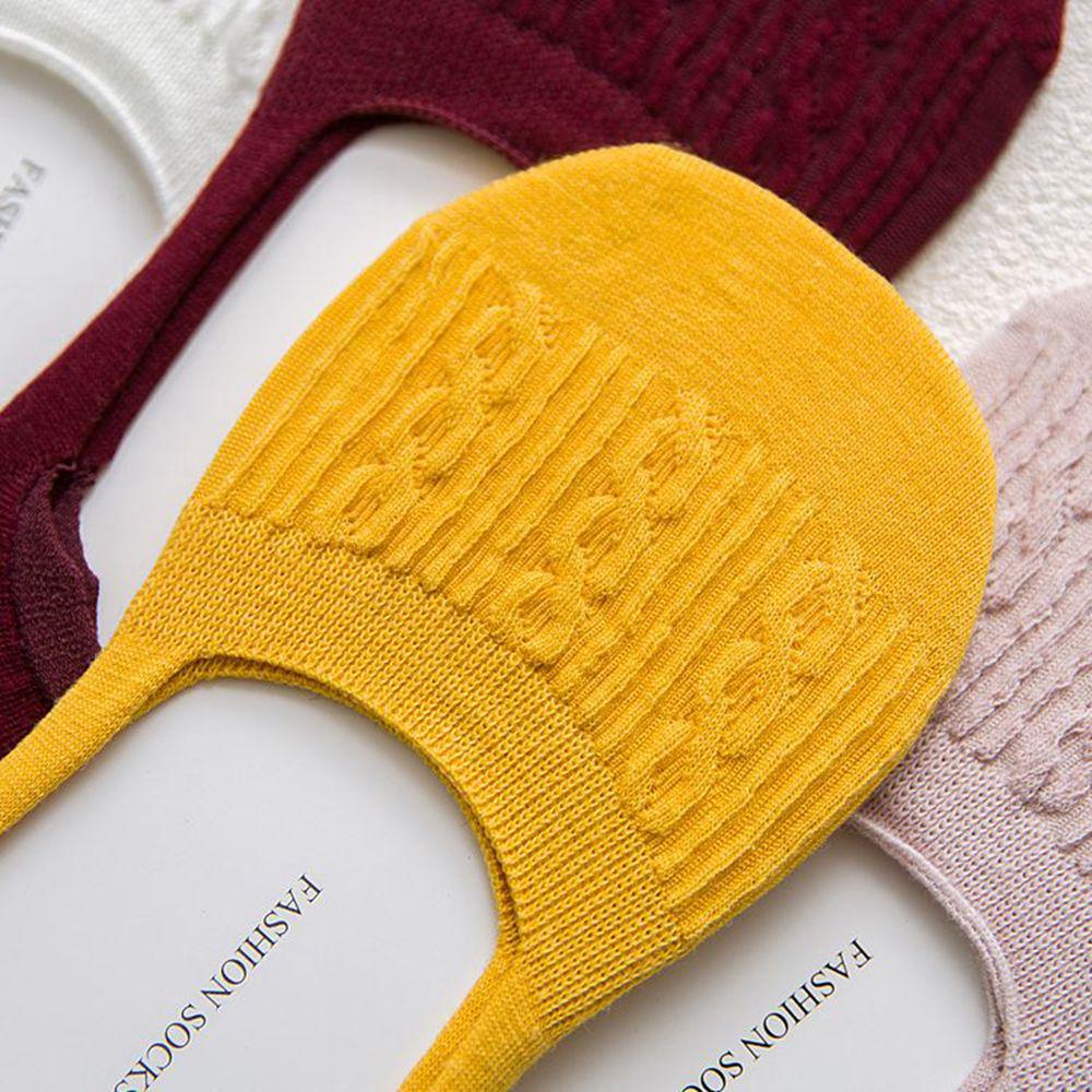 Women Breathable Non-slip Low Cut Boat Socks Cotton Ankle Hosiery