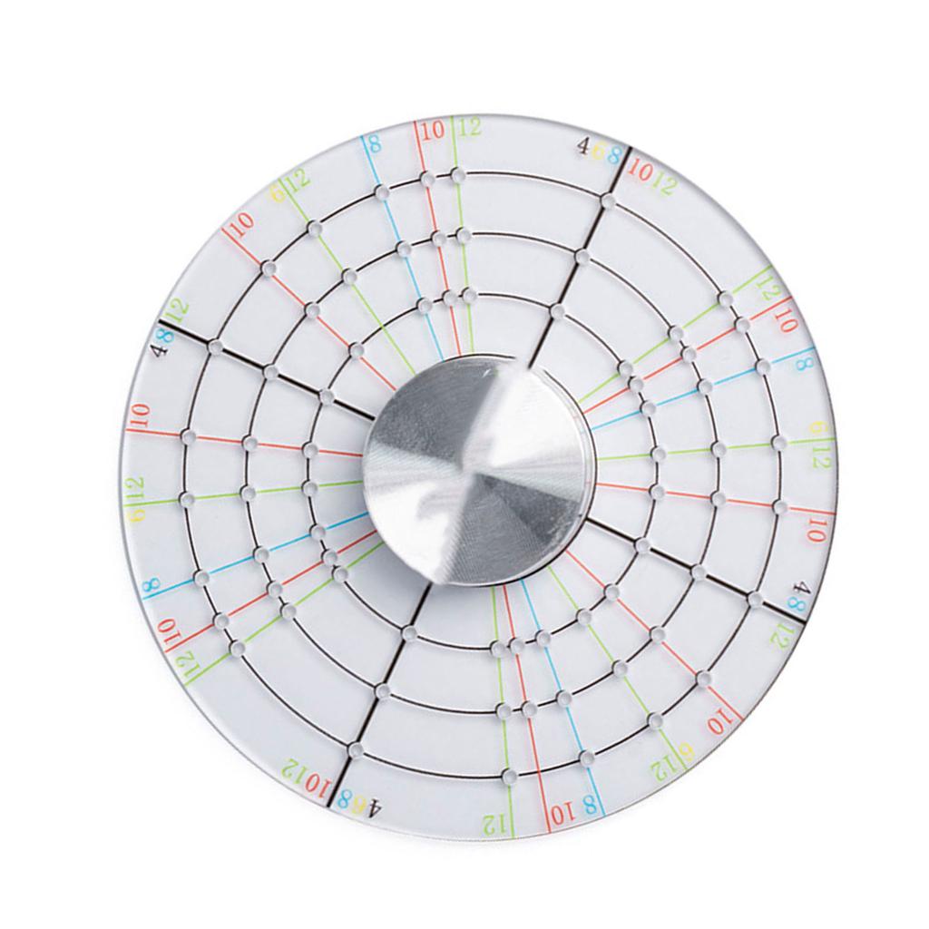 Kreisförmiges Tonkeramik Drehwerkzeug Rotierendes Tonmess- und Trimmwerkzeug Tontonwerkzeug