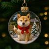 Funny Dog Christmas Ornament Cute Mischievous Dog Decor with Playful Expressions Festive Gag Gift for Pet Lovers