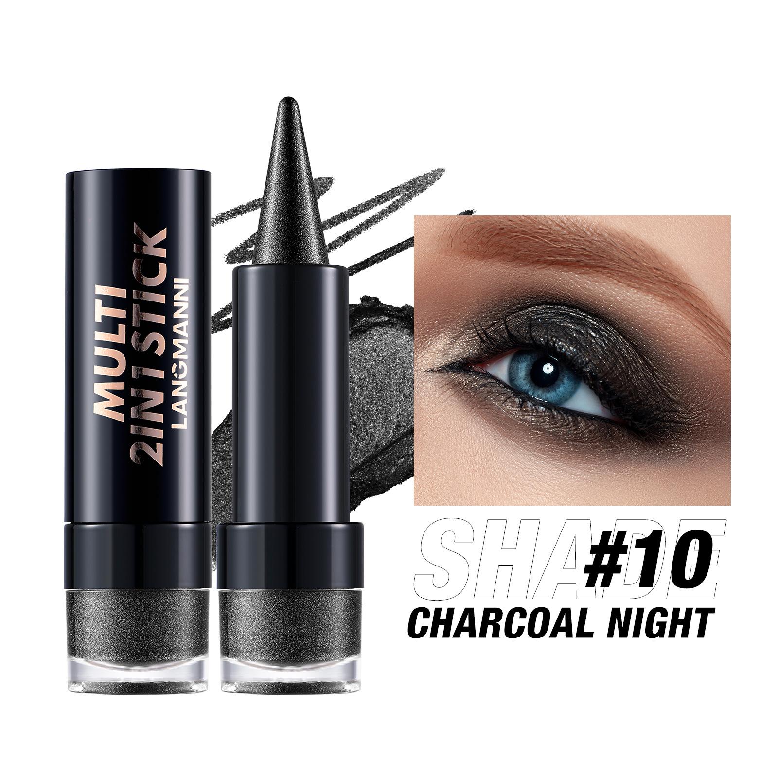 

2-в-1 мерцающий карандаш для век, двухсторонние тени-карандаш, 10 цветов, стойкие, не размазываются, многофункциональный макияж глаз 10