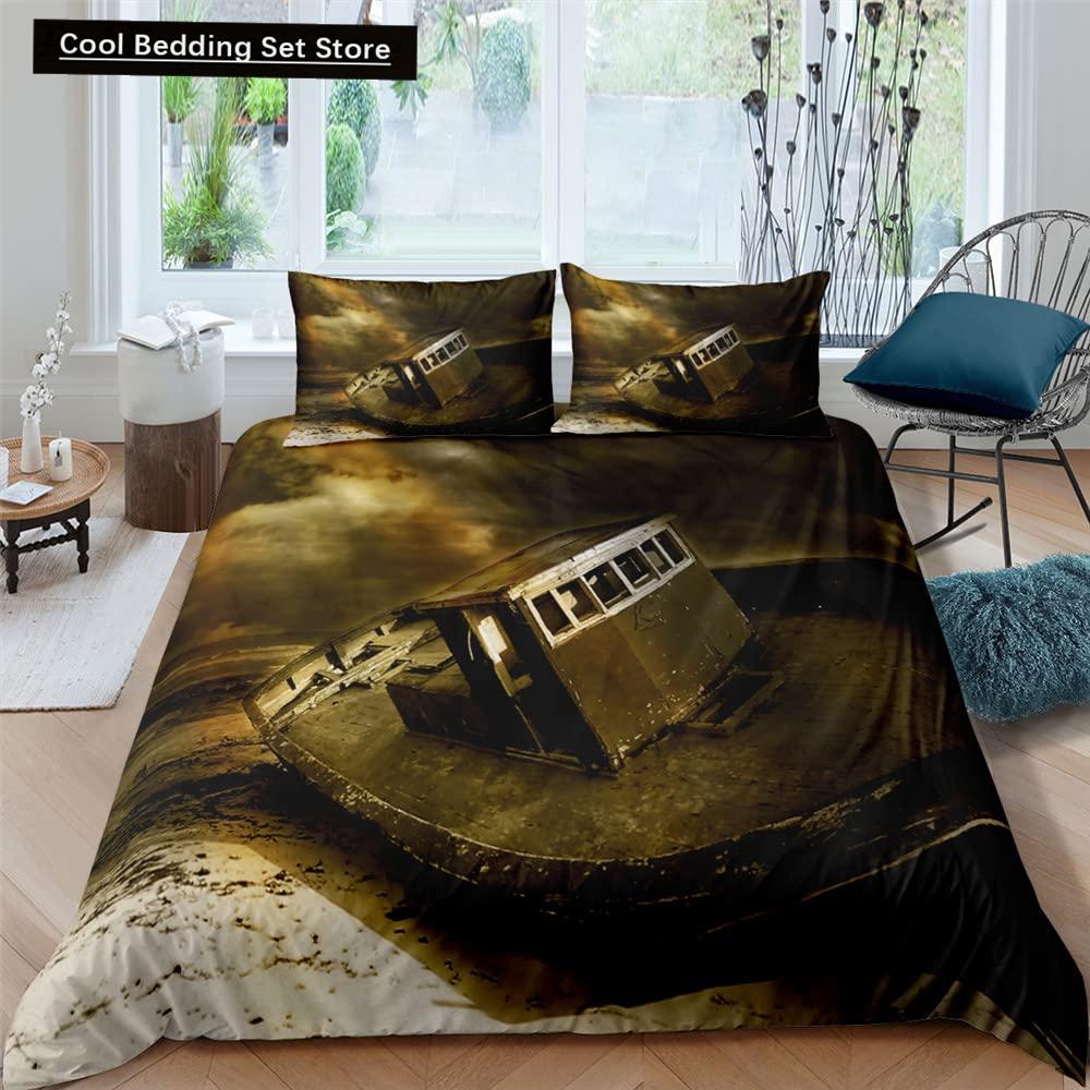 Boxing King Queen Duvet Cover Gamer Competitive Sports Bedding Set Galaxy Bright Colorful Quilt Cover Polyester Comforter Cover