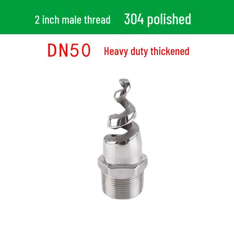 Stainless Steel Anti-Clog Spiral Spray Nozzle for Cooling Tower & Fire Protection