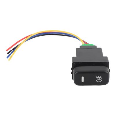 4 Pole 12V Push Button Switch with LED Background Indicator Lights for Fog Lamp DRL LED Light Bar