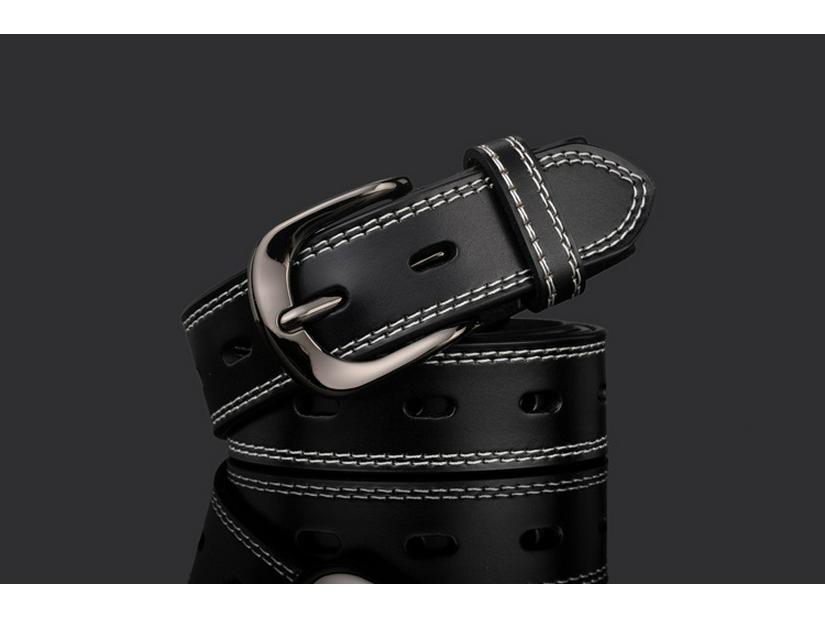 Korean Style Women's Genuine Leather Pin Buckle Belt - Versatile Casual Belt for Jeans and Skirts