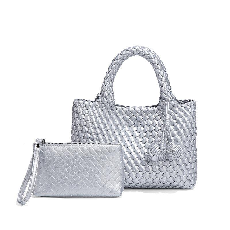 Handgewebter Gemüsekorb Damen Tasche Neue Lässige Umhängetasche Handtasche Modische Vielseitige Handtasche Tote Bag