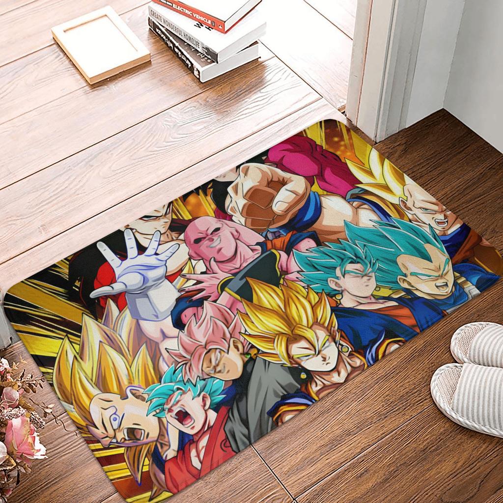 Goku Anime Dragon Ball Doormat Mat Anti-Slip  Kitchen Bathroom Toilet Rug Carpet 40*60cm
