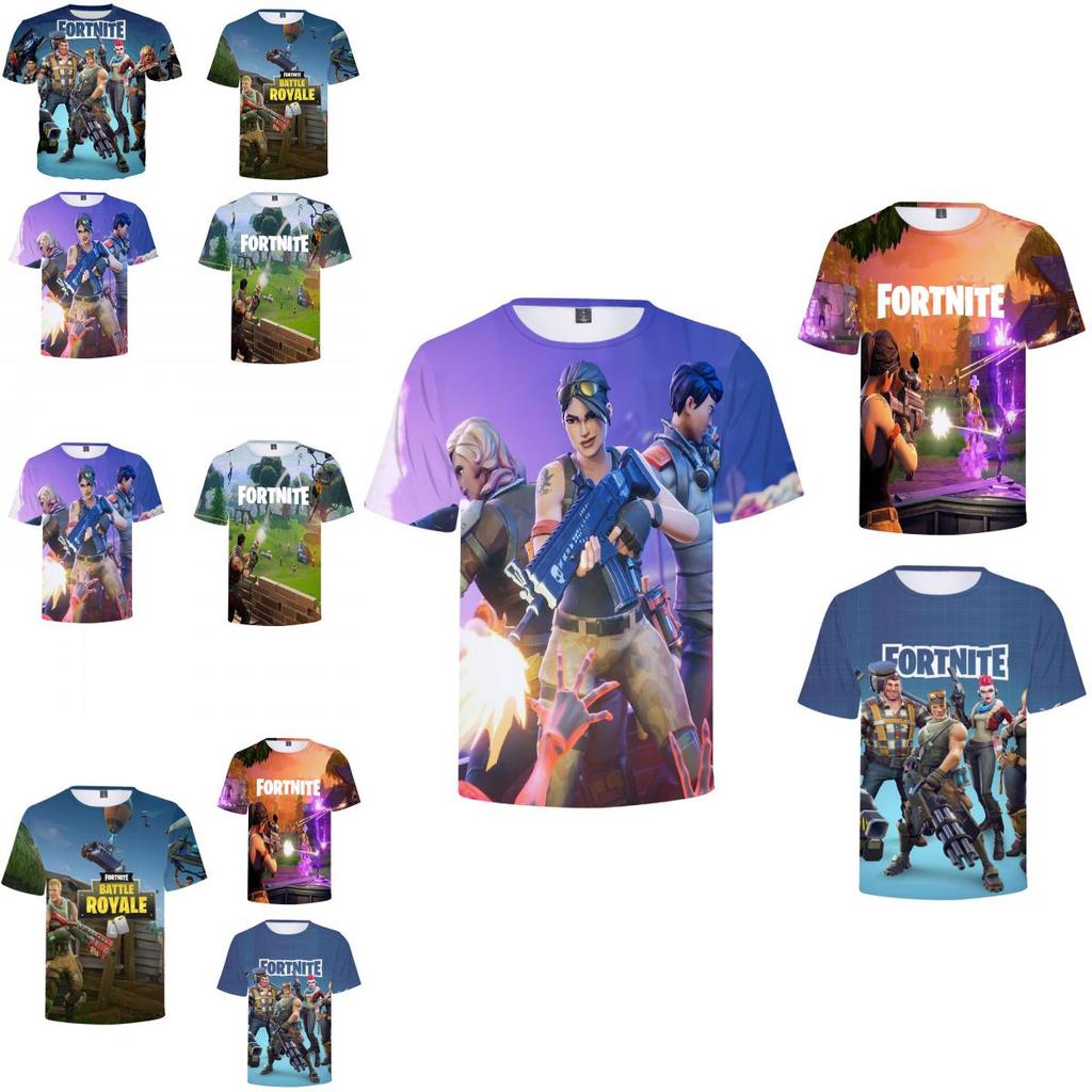 Fortnite T Shirt For Teens With 3d Print Summer Breathable Cotton Tee