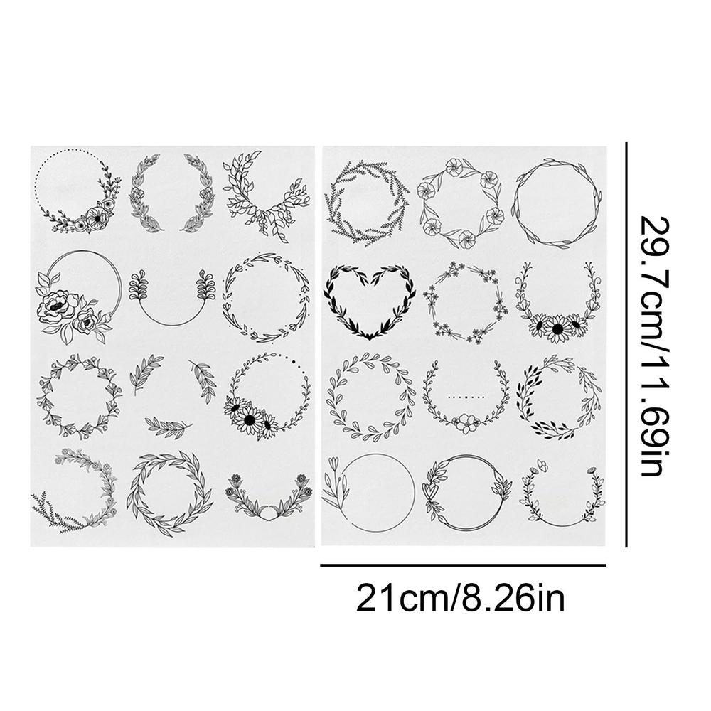 

Bohemian pattern Водорастворимый стабилизатор DI Y ручная работа Вышивка Stick And Stitch Вышивка Бумажные аксессуары