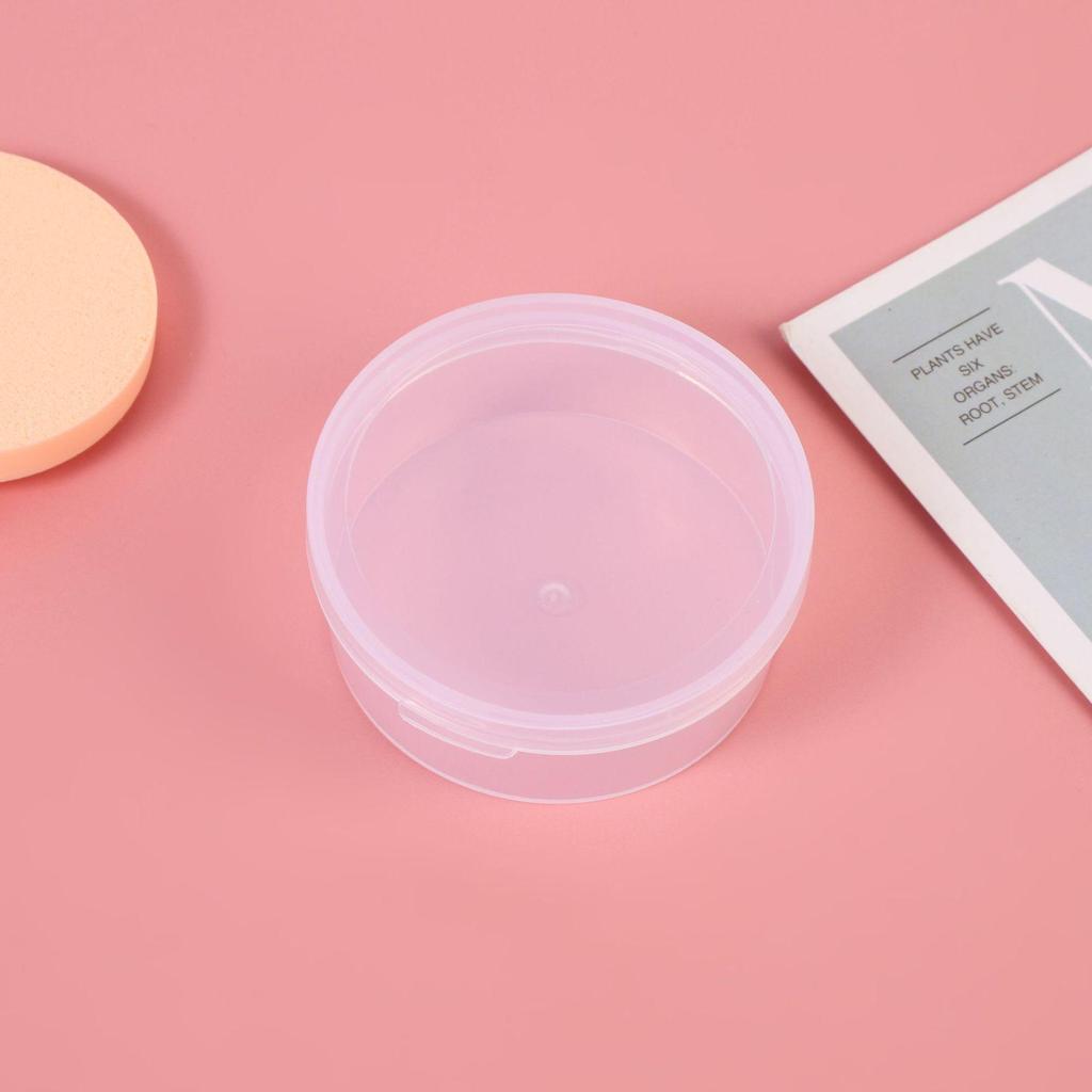 2-Piece Round Transparent Storage Boxes for Jewelry, Electronics, and Accessories