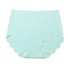 High Waisted Seamless Underwear for Women No Show Panties Cheeky Scalloped Edge Bikini Breathable Briefs Women's Soft Moisture-Wicking Stretchy Briefs