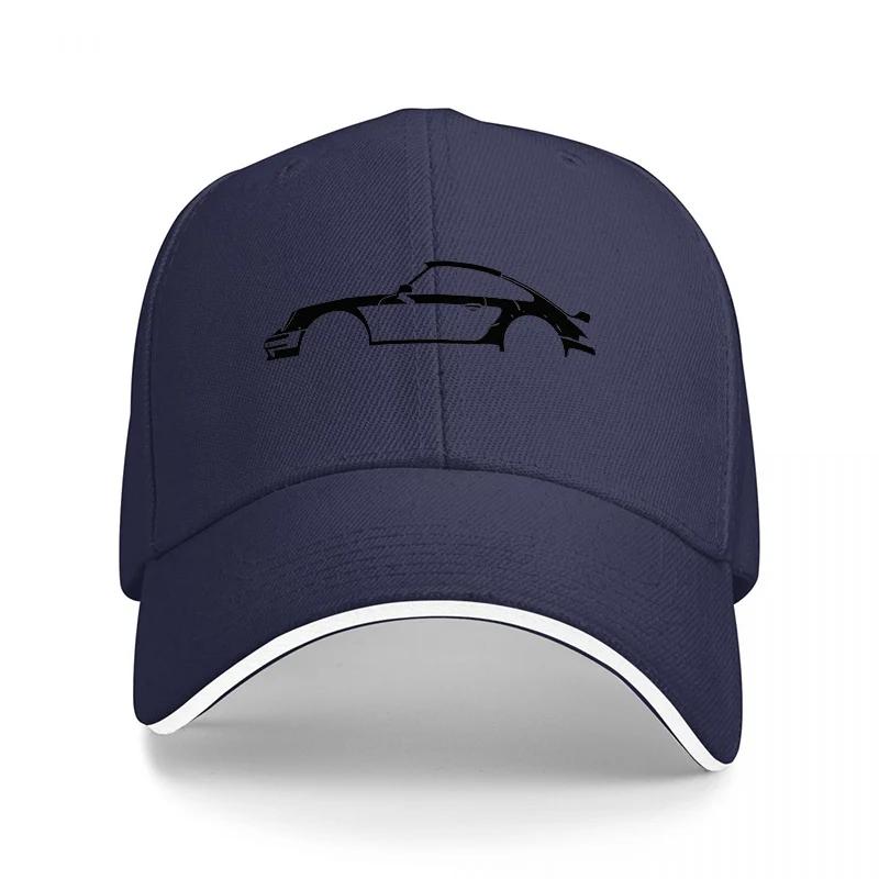 Black Baseball Cap with Minimalist Car Logo Design for Automotive Enthusiasts and Streetwear Fashion Lovers