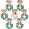 Bridesmaid HairPiece Hair Scrunchies Ponytail Holder Wedding Party Accessories Bridesmaid Scrunchies Proms Gifts 5PCS