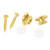 2 Pcs Guitar Strap Button Secure Locking Gold Metal Universal Guitar Strap End Pins