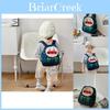 Adorable Cartoon Backpack For Kids Lightweight Canvas School Bag For Boys And Girls