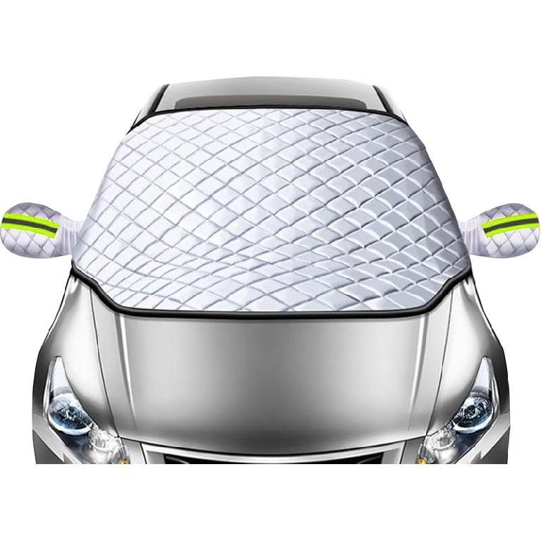 Windshield Cover For Winter Ice/Snow/Frost, Heavy Duty Ultra Thick Protective Windscreen Cover, Snow Ice Frost Dust Water Resistent, Pefect For Car