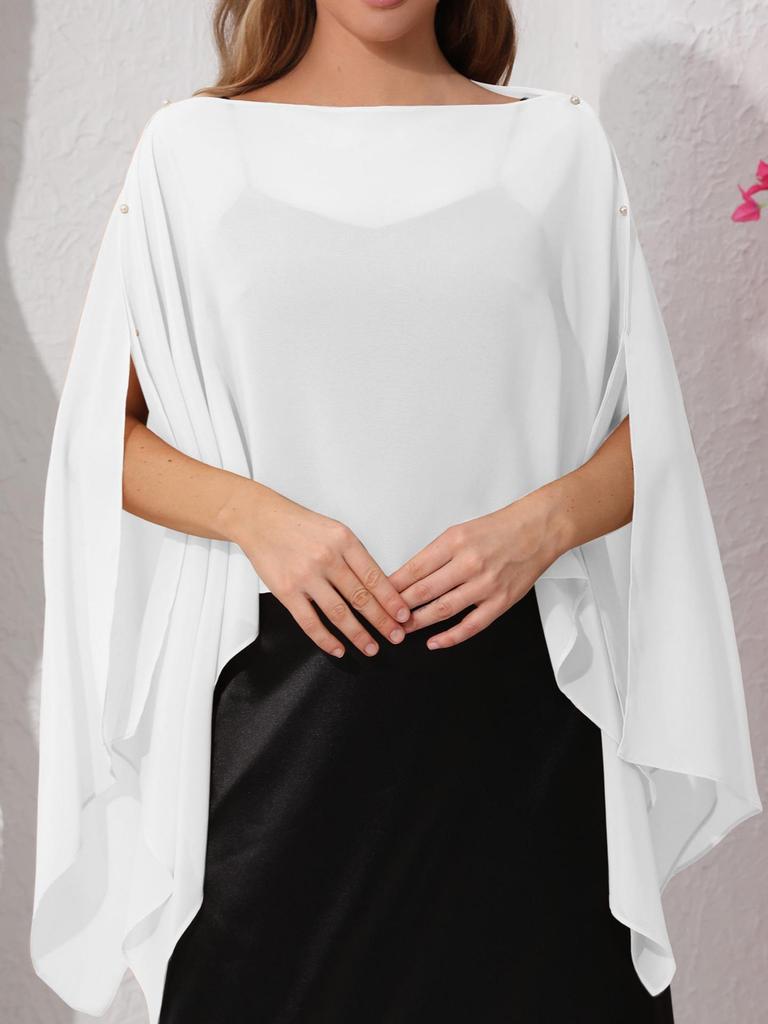 Versatile Chiffon Beach Cover-up Shawl - Multiple Ways to Wear