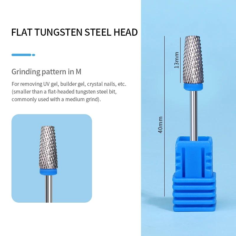Professional Nail Drill Bits Tungsten Carbide Milling Gel Removal Cutters Set Tips Sander Heads Manicure Lathe Strawberries