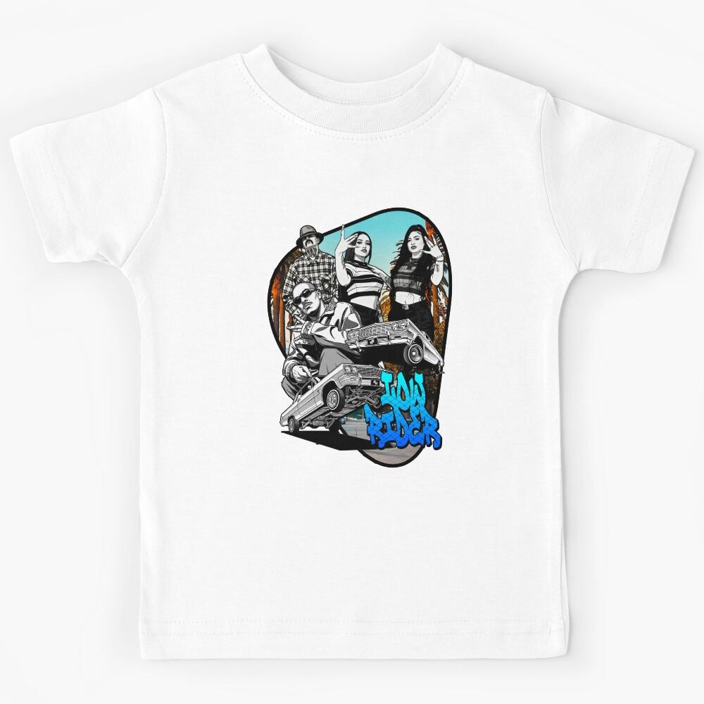 Low Rider Crew – Arte Urbana Chicana Streetwear Kids T-Shirt 160