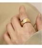HYACINTH Korean Metal Scratch Index Finger Ring - Cold Style Fashion Temperament