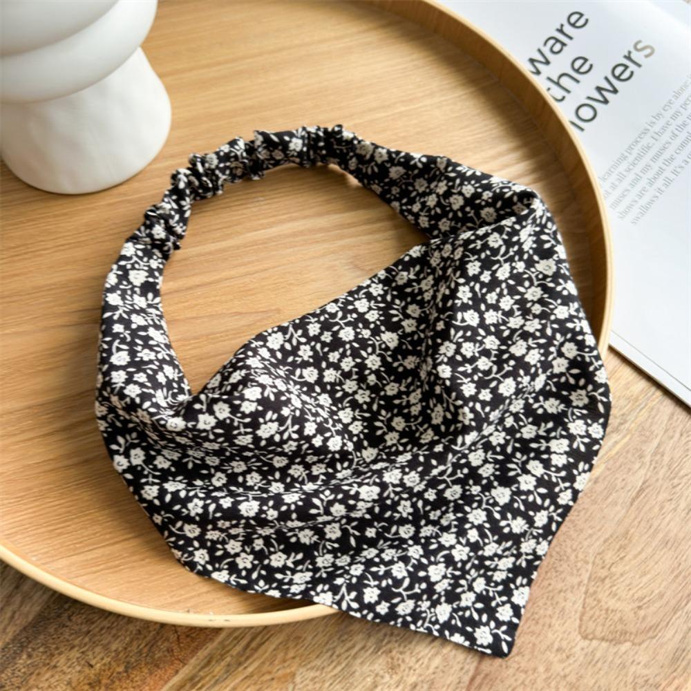 Chiffon Triangle HeadScarf Elastic Band Ladies Turban Summer Autumn Hair Accessories  Girls