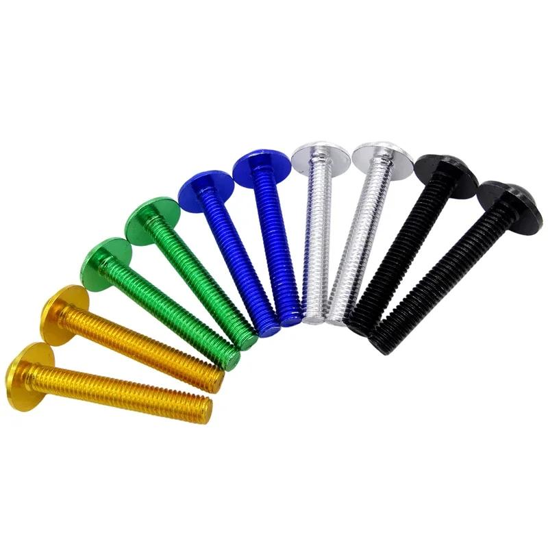Universal CNC Alloy M6 M5 Fairing Bolts Kit Bodywork Screws Fastener Screws Nuts Kit Nut For Motorcycle 6 Colors