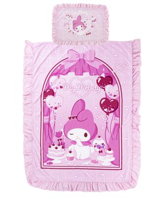 Sanrio Fırfırlı Yorgan Kılıfı ve Yastık Kılıfı Seti Melody Yumuşak Şeftali Tek Kişilik Sevimli 426117 (Benim Cildim), Boyut, Pembe, 150x210cm, Ürün,