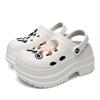 Lucyever 2024 Diy Hole Garden Shoes for Women Slippers Summer 2024 Soft Chunky Platform Sandals Woman Non Slip Beach Slippers