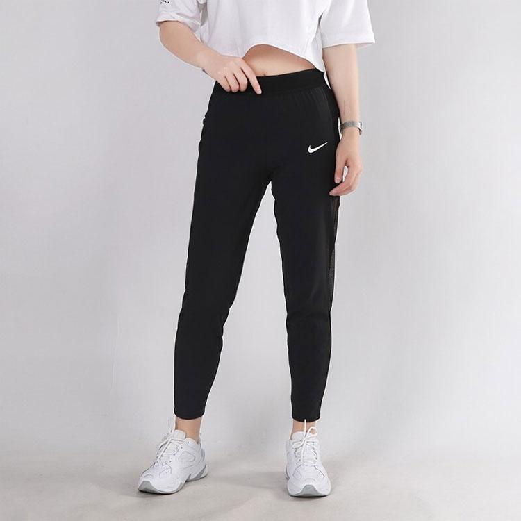Nike Knitted Sweatpants Women's Black Moderate Straight Fit Pants CJ2260-010