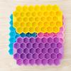 37-Grid Honeycomb Silicone Ice Cube Mold with Cover Ice Tray Home Kitchen DIY Tools