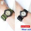 Bracelet de montre unisexe en nylon et toile modifiés, 19 mm, pour la série Casio Retro Forester FT-500WC AW-80. Accessoire sport.