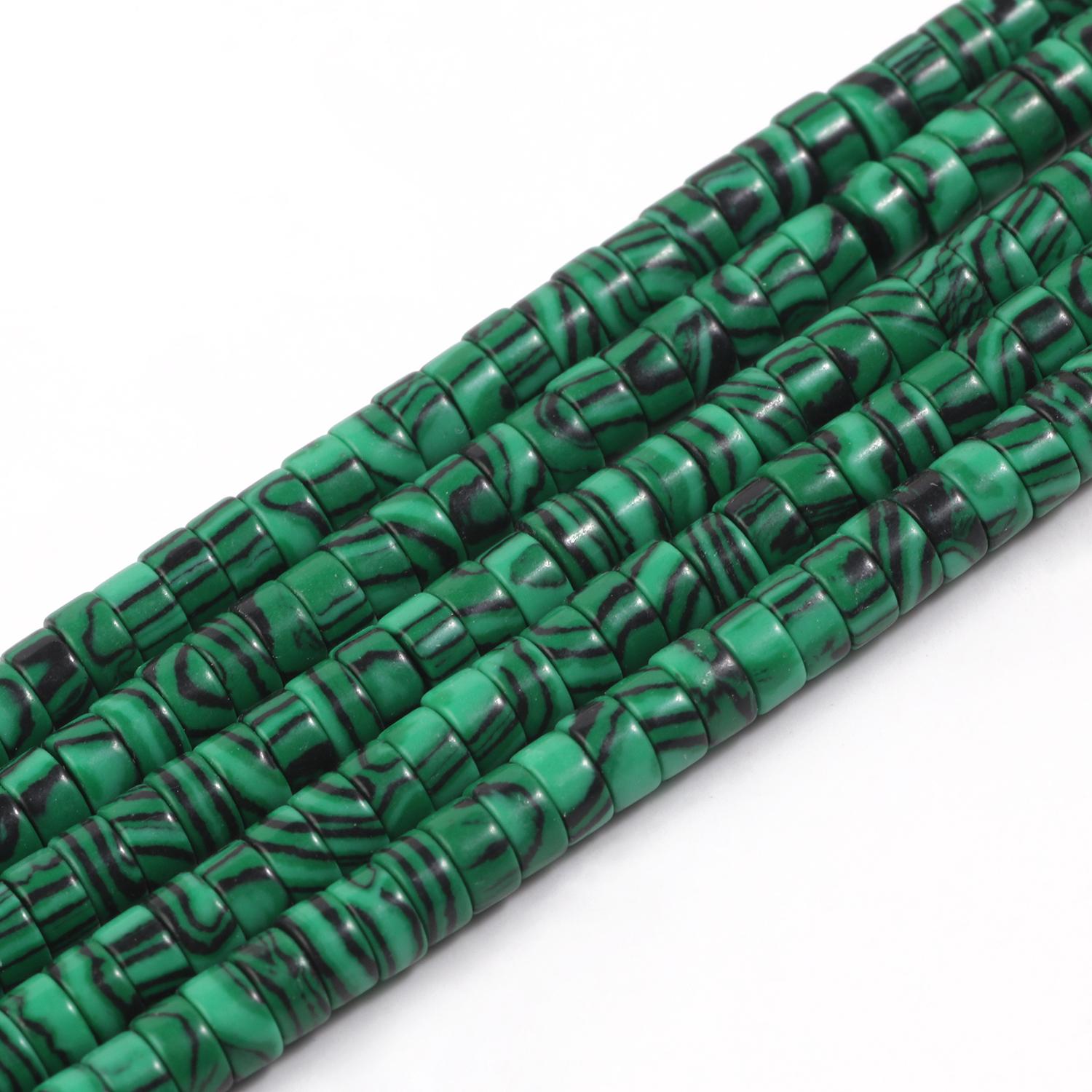 

Бусина Rondelle из натурального камня 4x2 мм, бирюзовая кварцевая яшма, плоские круглые бусины в форме диска для изготовления ювелирных изделий, аксессуары для браслетов «сделай сам», 15 дюймов malachite 4x2mm