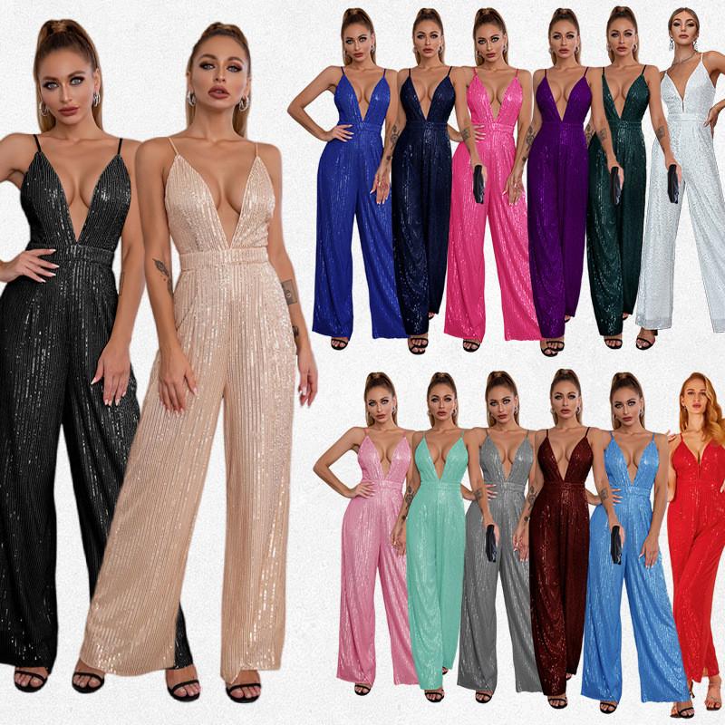 

Женский элегантный безрукавный ремень для чулок с пайетками для невесты, подружек невесты, вечернего коктейльного длинного комбинезона